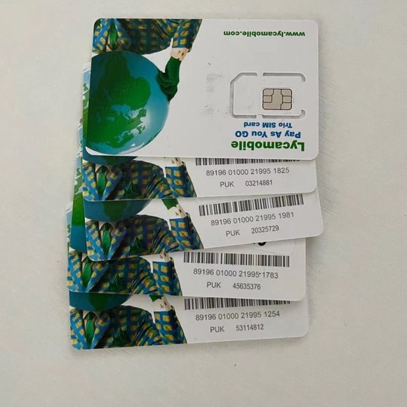 Lycamobile card 5pcs - Picture 1 of 1